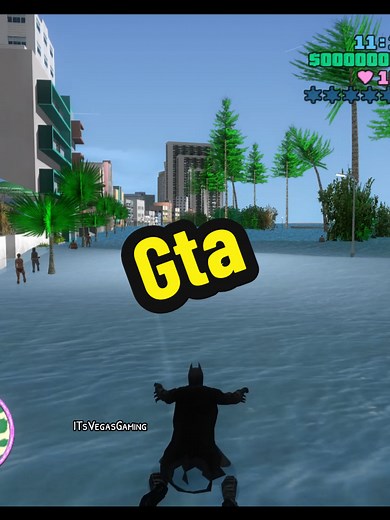 Tommy Vercetti Learns to Swim in GTA Vice City
