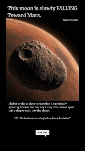 Phobos: Mars’s Doomed Moon Falling Toward the Planet