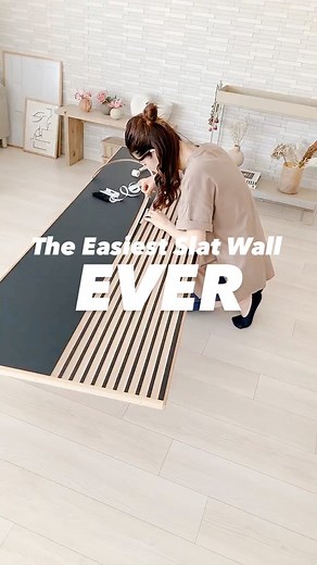 さち/ sachi | Easiest Slat Wall Ever🙌 最近参考にしてもらえた写真をよくいただきますˎˊ˗ 嬉しいです🥹 鍵アカさんはシェアできないのでもどかしいですが… #sachiwallpanel このハッシュタグが自分以外の方に使ってもらえて嬉し🦧💕 ⁡... | Instagram