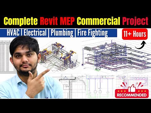 Revit MEP Complete Project 11+ Hours | HVAC | Electrical | Plumbing | Fire Fighting