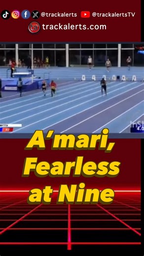 Trackalerts.com on Instagram: "Meet A’mari Gerald-Ryan, a 9-year-old athlete from Montserrat, based in London, who clocked a fast 8.47 at the BFTTA Indoor 2 meet at Lee Valley Athletics Centre on Sunday, January 4, 2026. Training with Selvin Anderson at SDLA Athletics Group and representing Enfield & Haringey AC, A’mari is already showing serious speed at a very young age. 👀⚡ Results verified on Power of 10. Big future loading… ⏳🔥 #TrackAlerts #CaribbeanPride #Montserrat #NextGen #YouthAthleti