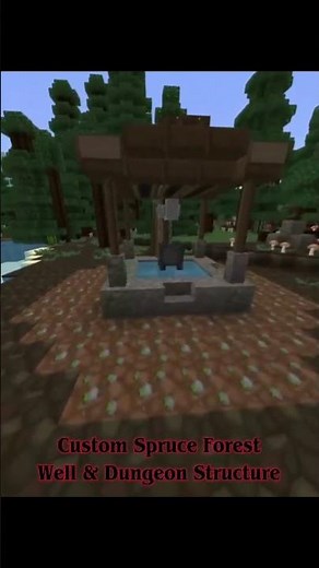Custom Spruce Forest Well & Dungeon | Minecraft Bedrock