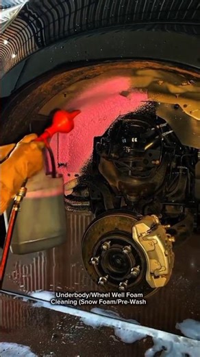 Deep Wheel Well Cleaning with Snow Foam | Wheel Arch Detail Process (Satisfying Wash)