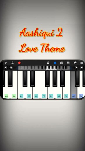 Aashiqui 2 movie love theme background music piano tutorial #Shorts
