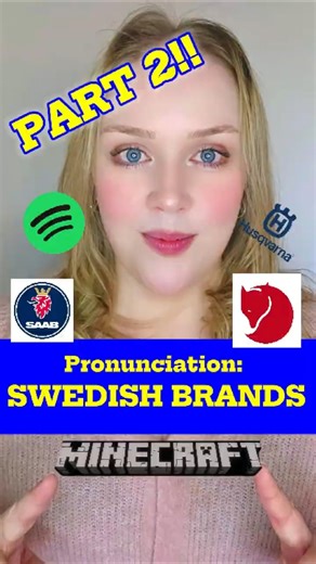 How to Pronounce Famous Swedish Brands Part 2 🇸🇪 Minecraft, Saab, Fjällräven & More