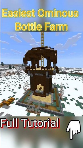 Easiest Ominous Bottel Farm Tutorial #minecraft 26.1+