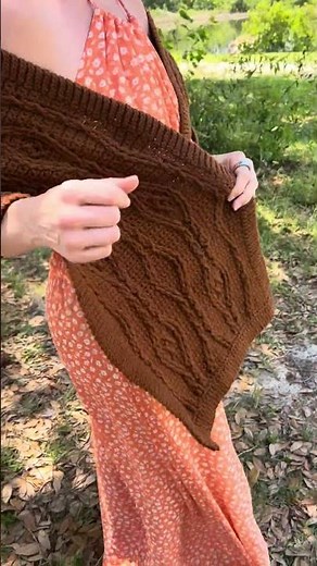 Step by Step Cabled Crochet Rectangle Shawl Pattern