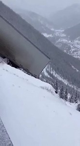 2.1M views · 1.7K reactions | Semi Loses Grip on Icy Mountain Pass,...