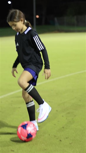 Impressive Footwork Skills in Girls Football Academy