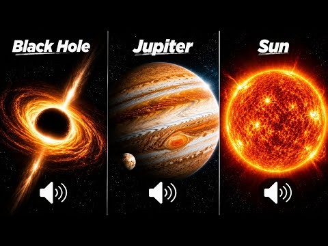 Scary Sounds of Space (part-2)😱 | Black Hole, Jupiter & Sun Sounds | Real Space Audio|