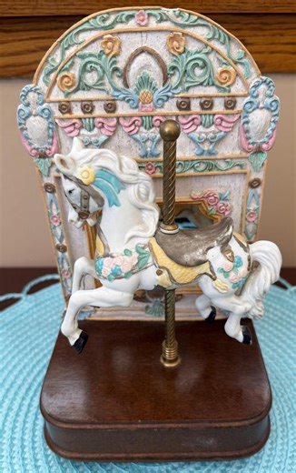Vintage Carousel With Music Box - Etsy
