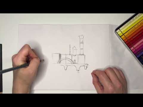 Drawing a train: Adler
