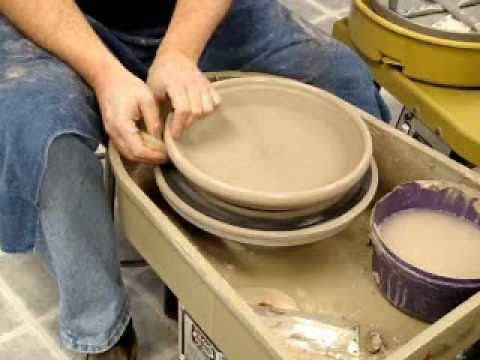 Chattering technique on flat form - pottery surface texture