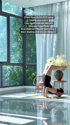Vinyasa Yoga Flow cho người mới bắt đầu — lớp online 8:15-9:15