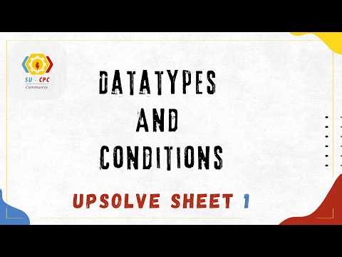 Up solve Sheet 1: Data types & Conditions Level 0 Wave 2