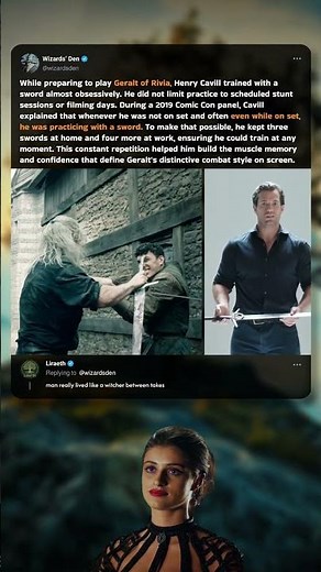 Henry Cavill’s Obsessive Witcher Training ⚔️🐺 #HenryCavill #TheWitcher