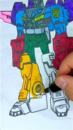 Coloring a Transformer 🤖🎨 Watch It Transform!