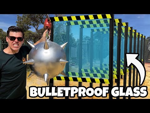How Many Bulletproof Glass Windows Stops This Wrecking Ball?