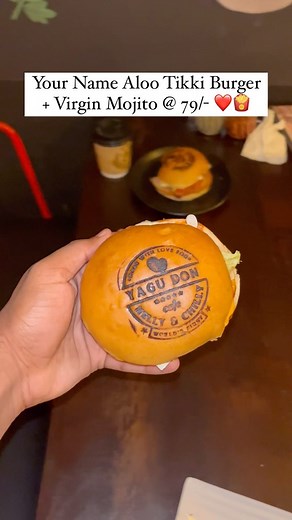 Abhishek Rawal | Prachi on Instagram: "Unbelievable Offer❤️‼️ . in 79/- Get your Name Aloo tikki burger + Virgin Mojito . in 99/- your name classic cold coffee & Veg grill sandwich . @hellychillycafeindia , address in reel . #reel #reels #offer #79 #99 #burger #coffee #coldcoffee #aloo #hellychilly #fries #superb #loveforfood #reelitfeelit #reelsindia #reelsinstagram #ahmedabad #ahmedabad_instagram"