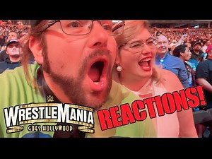 GRIMS WRESTLEMANIA LIVE ARENA REACTIONS