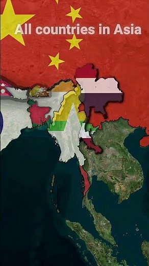 All Countries In Asia🌏 | #history #geography #asia #maps