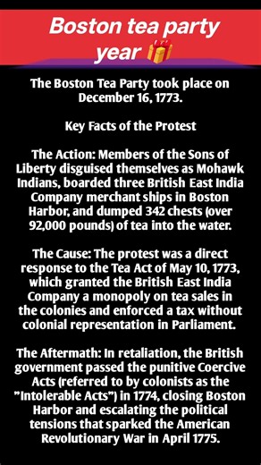 Boston Tea Party: The Protest That Changed American History 🇺🇸