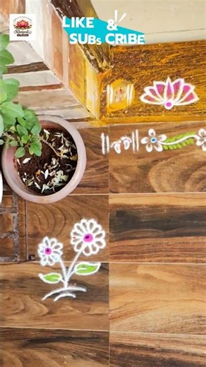 Quick Doorstep Rangoli ✨ | Easy Design