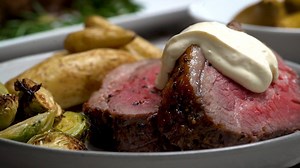 1.6K views | The secret to this impressive Easter dinner: L&B Manhattan Strip Roast. It comes marinated in our exclusive seasoning and cooks up in about an hour. On sale for $9.99/lb. this week. Save the recipe for later: LandB.mn/W6tGRk | Lunds & Byerlys | Facebook