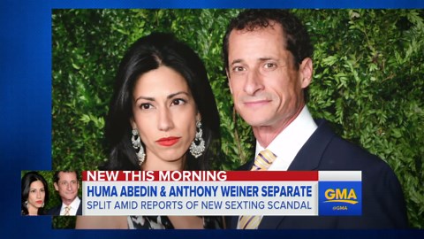 Huma Abedin Announces Split From Anthony Weiner