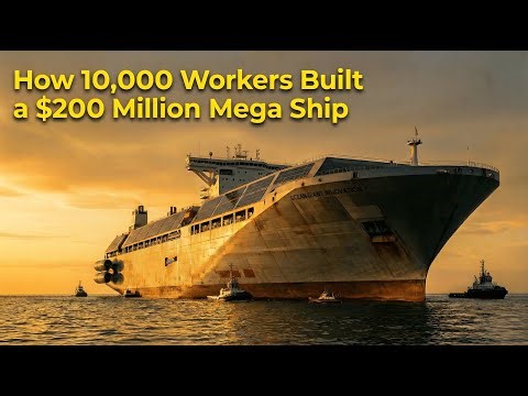 How 10,000 Workers Built a $200 Million Mega Ship