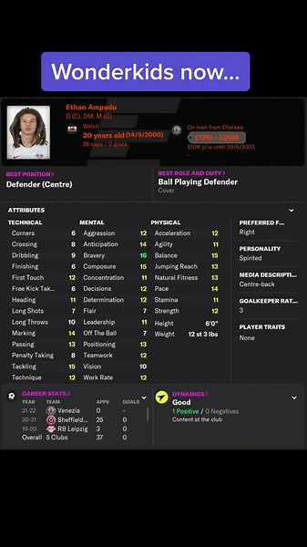 Football manager Wonderkids in the future #fm22 #wonderkids