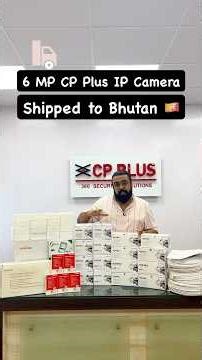 “Packing and shipping 🔥📦Sending out a latest 6MP CP Plus CCTV camera setup all the way to Bhutan