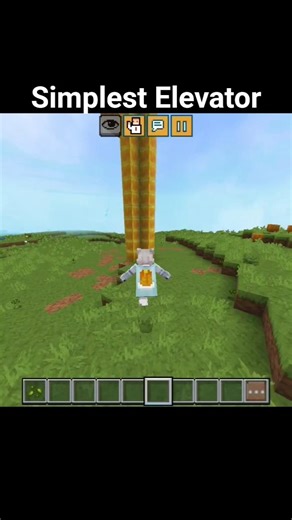 Minecraft Simplest Elevator🛗#editlyrics