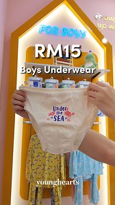 We just found the perfect pair of underwear for your little boys!👦Our RM15 underwear with cute prints are perfect for your kids.🤩 Shop for your boys in-stores or online today and get your hands on these amazing pieces of clothing. Make sure your little boys look stylish and comfortable all day long!🫶 Shop online👉https://rb.gy/5pcxb #YoungHeartsMY | Young Hearts Malaysia