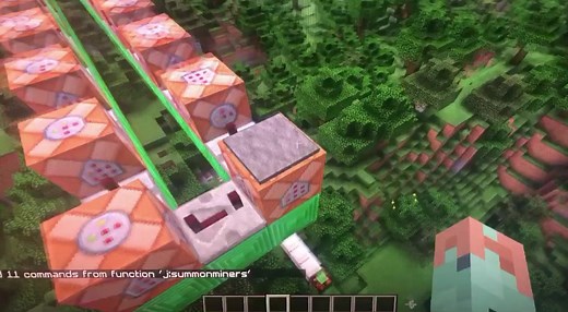 Minecraft Slime Army Digging: 100x100 Area Command Block Tutorial