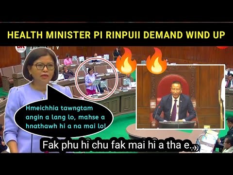 Health Minister Pi Rinpuii hi a lo namai lo🔥A department chan a wind up-na hi lo en mah teh! A ropui