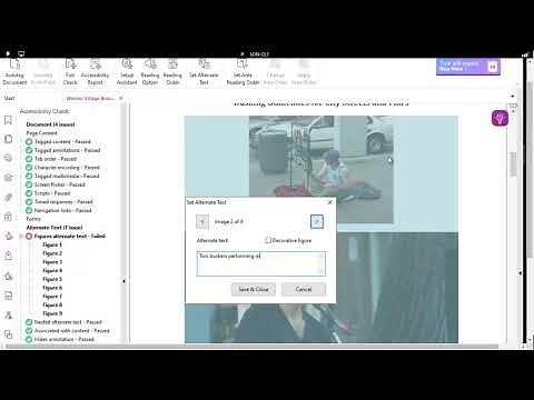 Foxit Accessibility Correcting the Figures Alternate Text Error Method One