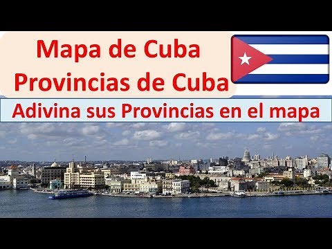Mapa de Cuba provincias de Cuba. Map of Cuba
