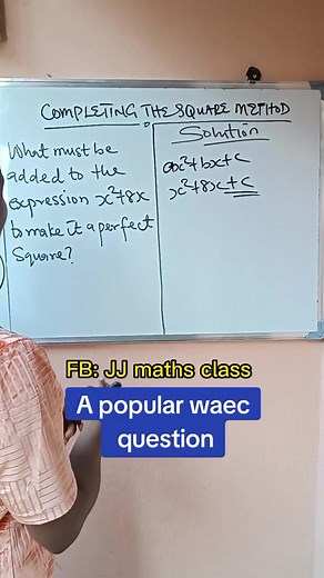 Completing the Square in Quadratic Expressions Tutorial