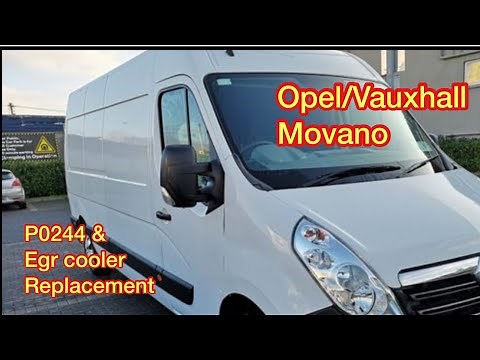 Opel/Vauxhall Movano, P0244 boost pressure fault. Egr cooler replacement