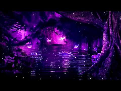 Magical Night 💜 Calm Deep Sleep Music ★ Fall Into a Peaceful Sleep