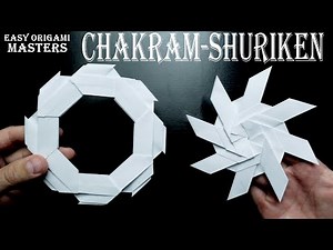 How to make a chakram-shuriken out of paper Origami