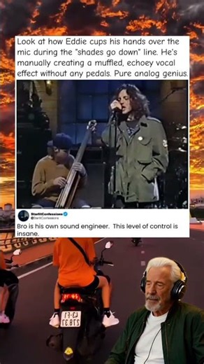 Eddie Vedder's Mic Trick 🎤 #PearlJam #Vocals #LiveHacks #EddieVedder #singing