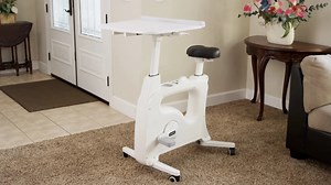 This desk bike combo lets you exercise while at work
