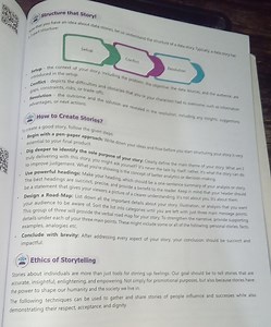 Structure that Storyl1.3conflict-depicts the difficulties and... | Filo
