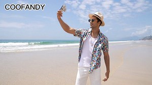 Watch Men's Hawaiian Shirts Short Sleeve Novelty Print Aloha Shirt on Amazon Live