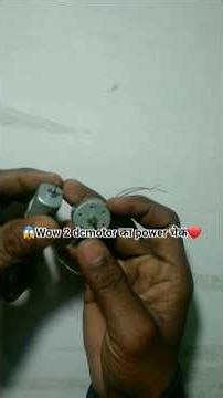 2 DC Motor Power Test 🔥 High Speed vs High Torque 😱 # Amazing DIY Experiment ⚡#diy #science