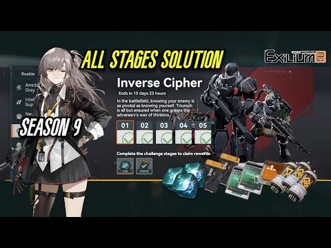 【GFL2】Inverse Cipher SEASON 9 ALL Puzzles Solutions! - Girls Frontline 2 Exilium