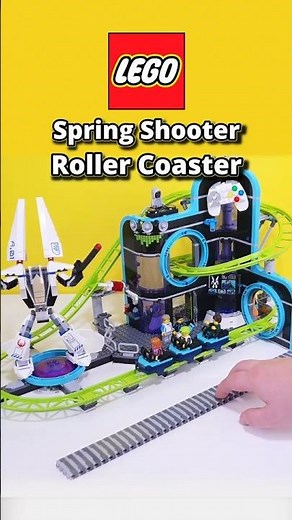 Upgrading a Lego Roller Coaster with Spring Shooters