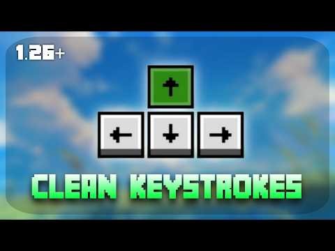 Keystrokes+ Pack For MCPE 1.26+ | Cleanest Keystrokes for Mcpe 1.26+ 🔥